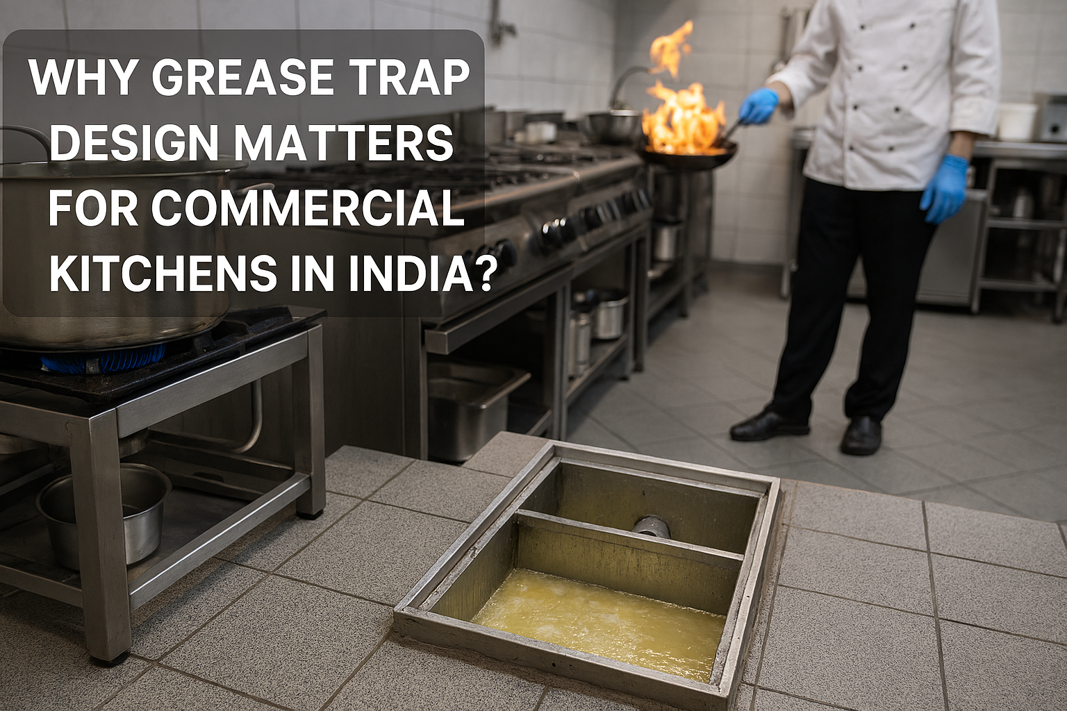 Why Grease Trap Design Matters for Commercial Kitchens in India?